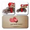 ButtonChocs Get Well Soon Chocolate Car. Belgian Milk Chocolate Get Well Soon Gift. Thinking of You Gift. Heart swing label. view 2