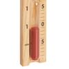 TFA Dostmann 40.1058.11 Analogue Sauna Sand Timer 15 Minutes Made of Heat Resistant Materials Pine and Glass, Perfect as Sauna Accessory, Red Sand, Brown view 2