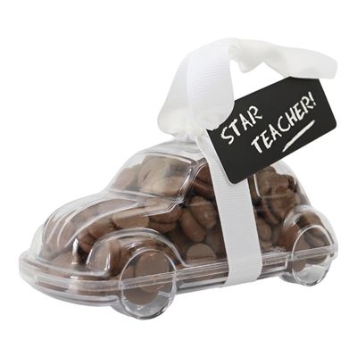 ButtonChocs Star Teacher Chocolate Car. Belgian Milk Chocolate Star Teacher Gift. Tutor Gift.