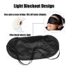 10 PCS Sleep Eye Mask Shade Cover, Sleeping Blindfold for Men & Women, Lightweight Sleeping Mask with Nose Pad and Adjustable Strap for Travel/on The Plane/Lunch Break/Hotel/Camping Usage ( Black ) view 3