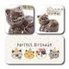 ButtonChocs Birthday Chocolate Kitten - Purfect Birthday. Belgian Milk Chocolate Gift. Cat Lover Gift. view 2