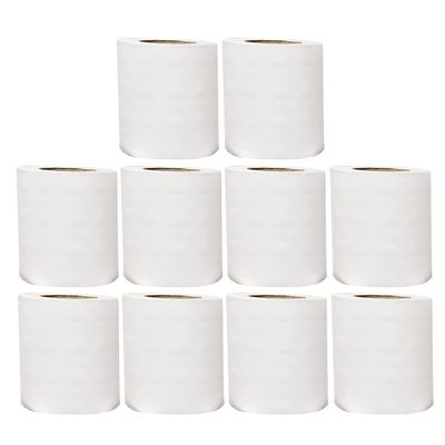 220 Sheets Toilet Rolls, 2 Ply White Toilet Paper, Quilted Toilet Roll Packs, 34GSM Toilet Paper Soft Tissue Roll Skin Cleaning Towels, Wiping Napkin Roll, Bulk Buy (Pack of 10)