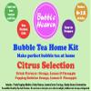 Fruity Citrus Selection Boba Bubble Tea Make at Home Kit 6-12 Extra Large Drinks view 3