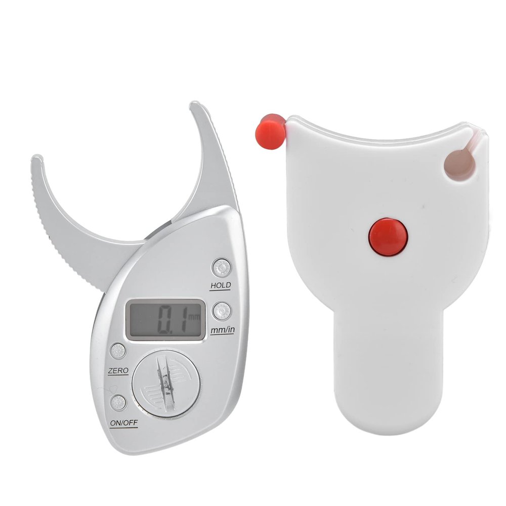 Fat Caliper Body Tape Measure ABS Digital Display Measuring Tool Digital Display Fat Clip Combo Set Built in Battery