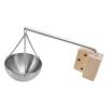 Hidyliu Sauna Bowl Stainless Steel Hanging Aromatherapy Oil Cup with Wooden Block for Sauna Room (S) view 4