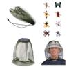 3pcs Mosquito Head Net Mesh Hat,midgy Face Netting Cover,Midge hats with netting,head nets to stop midges,Anti-Insects Bug Bee Keeper,mosquito smidge net,midge hood.Outdoor Fishing Hiking Gardening. view 2