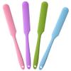 4 Pcs Non- Stick Wax Spatulas Skidproof Wax Spatulas Silicone Spatulas Reusable Hair Removal Waxing Applicator for Home Salon Body Use view 1