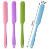 4 Pcs Non- Stick Wax Spatulas Skidproof Wax Spatulas Silicone Spatulas Reusable Hair Removal Waxing Applicator for Home Salon Body Use view 3