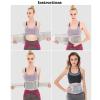 Back Support Belt Adjustable Lumbar Support Straps Lower Back Brace Relief for Back Pain Herniated Disc Sciatica Scoliosis Breathable Mesh Design (Size : X-Large) (Medium) view 3