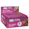 Optimum Nutrition Chocolate Berry Crunch Protein Bars, On-The-Go Pre-Workout and Post-Workout Vegetarian Gym Snack for Men and Women, No Added Sugar Healthy Snacks, 12 x 55 g view 1