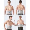 Adjustable Compression Wide Back Brace Lumbar Support Belt for Lower Back Pain Relief for Men Women Breathable Adjustable Support Straps (Size : XXL/XX-Large) (M/Medium) (M/Medium) view 2