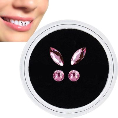 Wudaizhi Tooth Kit Teeth Jewelry Kit Artificial Tooth Crystal Tooth Ornaments Reflective Teeth Diamonds Teeth Decoration