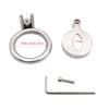 Male Stainless Steel Breathable Chastity Lock Chastity Device Male Restraint Chastity Device Adult BDSM Restraint Training Prop 40mm view 2