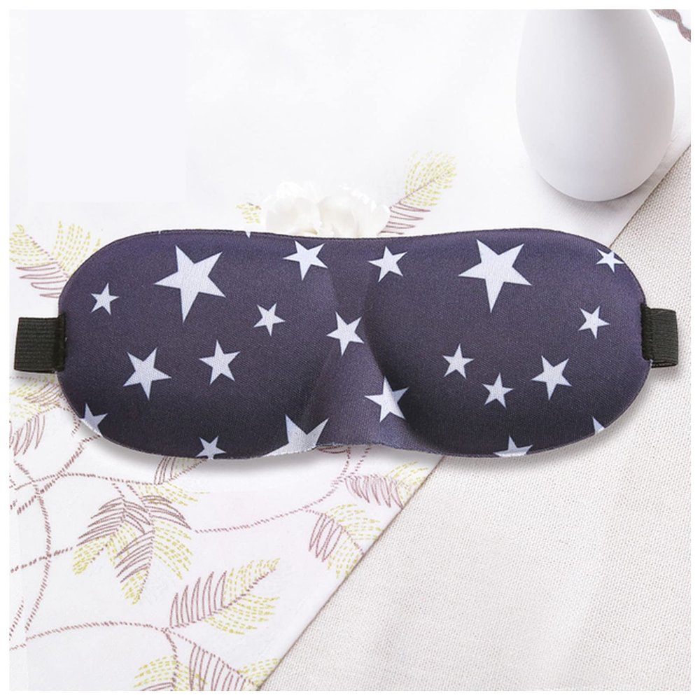 Eye Mask for Sleeping 3D Sleep Mask for Eyes Bandage Silk Massage Eye Mask Cover Shade Eyepatch Patch Soft Stylish Travel Night Sleeping Masks Sleep Mask (Color : Star, Size : No Nose Wing)