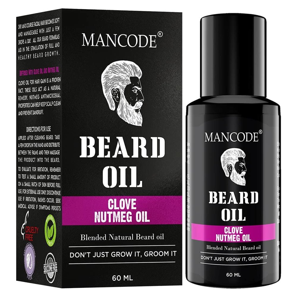 QURA Beard Oil, for Nourishment & Strengthening Beard, No Harmful Chemicals, 60Ml, 2.02 Fl Oz