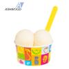 155ml (5.5 UK fl oz) 2-Scoop Ice Cream Tubs  Tutti Frutti Design | Colourful Disposable Paper Dessert Cups | Recyclable & Food Grade | Ideal for Ice Cream Vans, Events & Parties  Pack of 1485 view 2