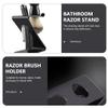 Beaupretty Shaving Brush Holder Z Type Stand for Storage in Bathroom Men's Grooming Tool Dual Options view 4