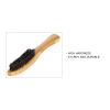 ANKROYU Beard Styling Brush, Strong Toughness Beard Brush, Portable Ergonomic Curved Design for Beard and Mustache, Natural Boar Bristle for Shaping and Grooming view 4