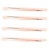 Beavorty 4pcs Eyelash Extension Tweezers Tool Stainless Steel Precision Tweezers for Lash Extensions Cluster Lashes Easy to Use view 1