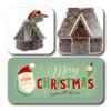 ButtonChocs Christmas Chocolate House - Merry Christmas. Belgian Milk Chocolate Gift for Christmas. view 2