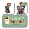ButtonChocs Christmas Chocolate Teddy Bear - Merry Christmas. Belgian Milk Chocolate Gift for Christmas. view 2