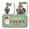 ButtonChocs Christmas Chocolate Santa - Merry Christmas. Belgian Milk Chocolate Gift for Christmas. view 2
