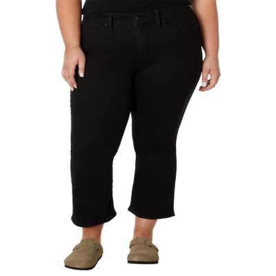 Madewell Plus Cali Demi Jeans in Black Rinse Wash, Black Rinse Wash, 22 Plus