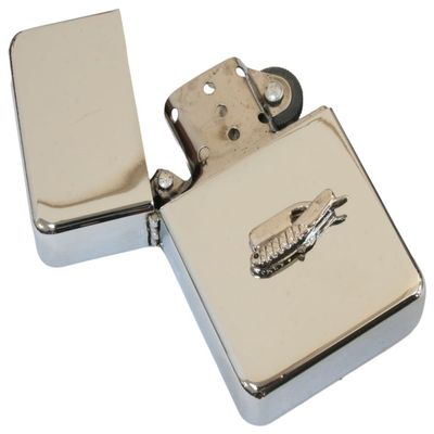 Barbers Shaver Petrol Lighter Windproof Stainless Steel with Free Engraving Gift 672