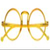 Eyekepper Round Reading Glasses for Women Men Retro Readers - Yellow +3.00 view 1