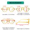 Eyekepper Round Reading Glasses for Women Men Retro Readers - Yellow +3.00 view 3