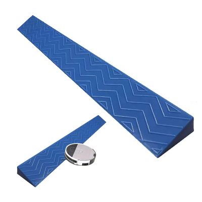 Yqyc Indoor Kerb Ramp For Threshold Wheelchair Scooter Sweeping Robot, For Bike, Wheelchair, Cleaning, Robot, Garage, Warehouse (Color : Blue, Size : Height 2cm)