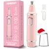 Painless Nose Hair Trimmer for Women Rechargeable 2025 Upgrade Nose Trimmer Ladies Noses Hair Trimmer Dual Edge Blades with IPX7 Waterproof,Powerful Motor,Easy Cleansing,Pink view 1