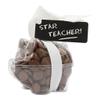 ButtonChocs Star Teacher Chocolate Piglet. Belgian Milk Chocolate Star Teacher Gift. Tutor Gift. view 1