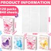 Seajan 120 Pack Christian Travel Tissues 3 Ply Bulk Bible Verse Pocket Tissues Travel Size Individual Christian Bulk Gift Pack for Wedding Party Homeless Gift(Butterfly) view 2