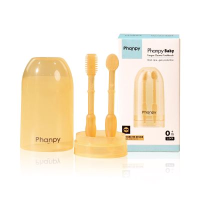 Phanpy Baby Toothbrush, Silicone Baby Tongue Cleaner, Infant Toothbrush Clean