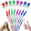 8PCs Adults Toothbrushes Multipack, Family Pack Assorted Colours, Manual Toothbrushes for Adults, Travel Toothbrush with Firm Bristles for Effective Cleaning -19CM view 1