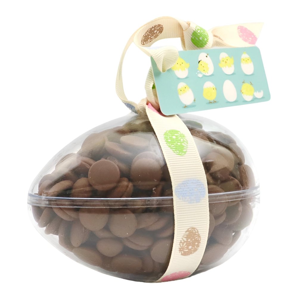 ButtonChocs Easter Chocolate Egg - Easter Eggs. Belgian Milk Chocolate Easter Gift.