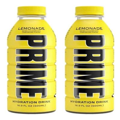 Zi Foam 2 x Prime Hydration 500ml Bottle Sports Drink by Logan Paul & KSI Lemonade