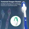 4PCs Total Clean Toothbrushes Set, Manual Toothbrush with Medium Bristles, Travel Toothbrush Essential, Toothbrushes for Adults, Daily Oral Dental Care - 19CM view 4