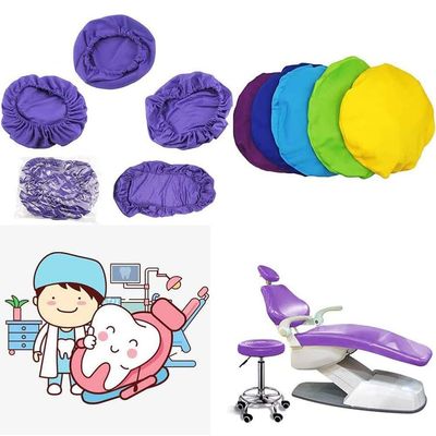 BLUEZY 4Pcs/Set Protective Full Dental Chair Cover, PU Leather Dental Chair Seat Cover, Case Protector Dentist Equipme Washable Elastic Waterproof Protective Case D