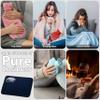Rechargeable Electric Hot Water Bottle Heat Pad 6 Hour Warmth Temperature Control Detachable Lead Cosy Bed Warmer Hand Warmer Pouch Gifts (Navy) view 4