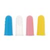 Toyvian 4pcs Baby Oral Care Finger Toothbrush Silicone Infant Toddler Massager Ergonomic Shape Mixed Colours Brush view 1