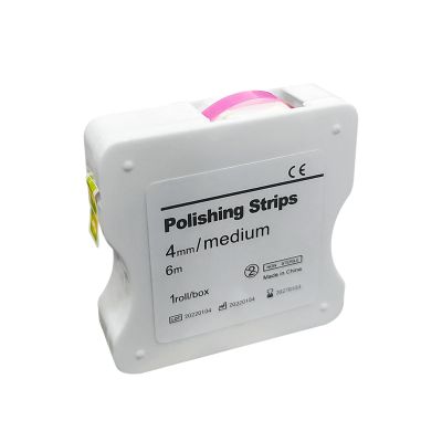 Dental Polishing Strips, 6m/Rolls Tooth Sandpaper Dental Finishing Strips, Teeth Whitening Strips Resin Tooth Interdental Grinding Tool. (Pink, 4mm)