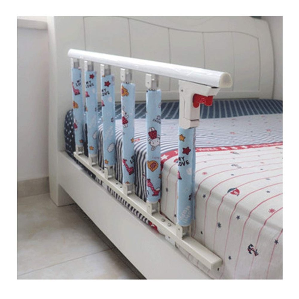 Bed Side Handrail Portable Side Guard Elderly Anti-Fall Bed Guardrail Punch Hospital Safety Assist Handle For Use In Family Hospitals (Size :94x15cm) Safety Assisting Rails