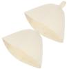 HAKIDZEL 2pcs Shower Cap Bandanas for Men Hat with Hair for Men Wool Russian Banya Hats Suit Shower Hair Shade Hats for Men Bath Towel Sauna Cover Dry Steam Room Felt White Women's view 1