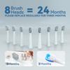 7AM2M Sonic Electric Toothbrush for Adults and Kids- High Power Rechargeable Toothbrushes with 8 Brush Heads,5 Adjustable Modes, Built-in 2-Minute Smart Timer,4 Hours Fast Charge for 75 Days(White) view 4