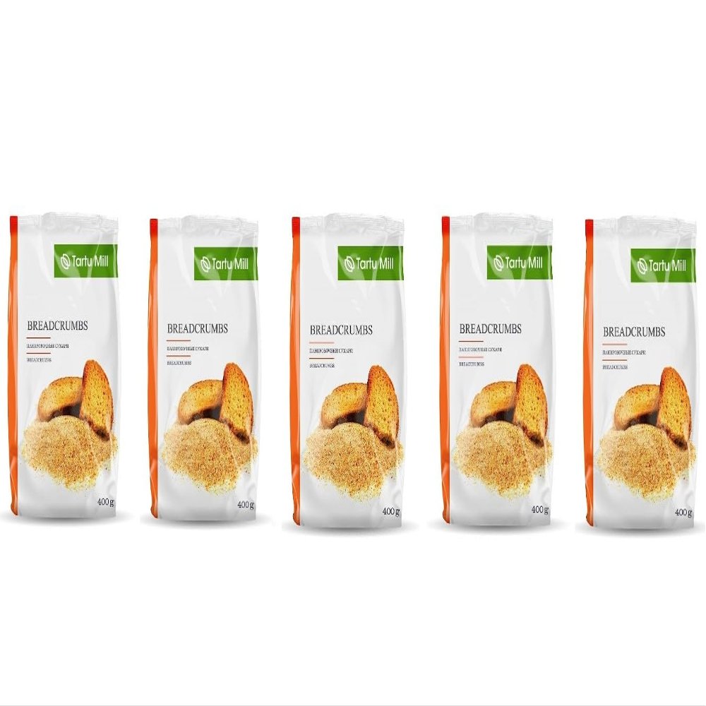 5x 400g GOLDEN BREADCRUMBS PREMIUM CRUMBLED BREAD FROM TARTU MILL 2kg