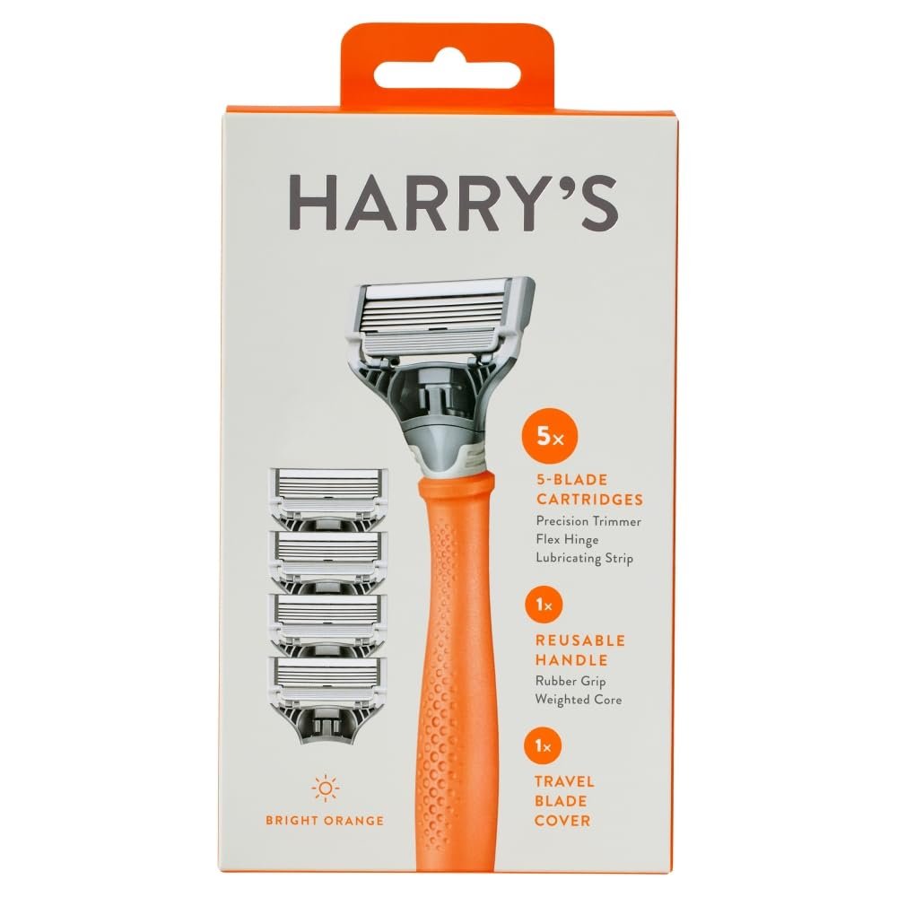Harry's 4 Truman Start Pack Handle Bright Orange