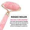 Rose Quartz Roller with Gua Sha Set for Face Natural Authentic Facial Crystal Massager Skin Eyes Neck Tones Firms Depuffs,1 Set view 4