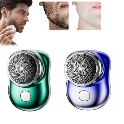 Donubiiu 2023 Powerful Storm Shaver for Men, New Upgrade Powerful Storm Shaver Men's Electric Shavers, Pocket Portable Electric Shaver, USB Mini Shaver Wet and Dry (Blue+Green)